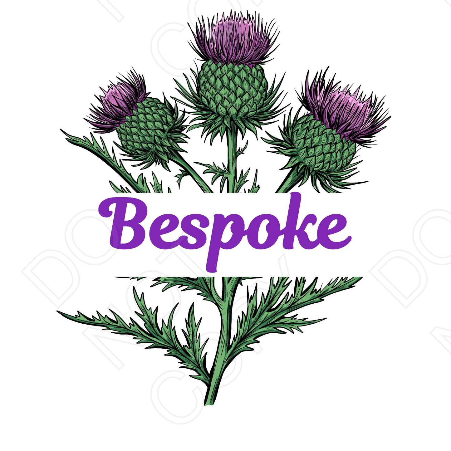 UV-DTF Transfer - Family Thistle Design (Bespoke)