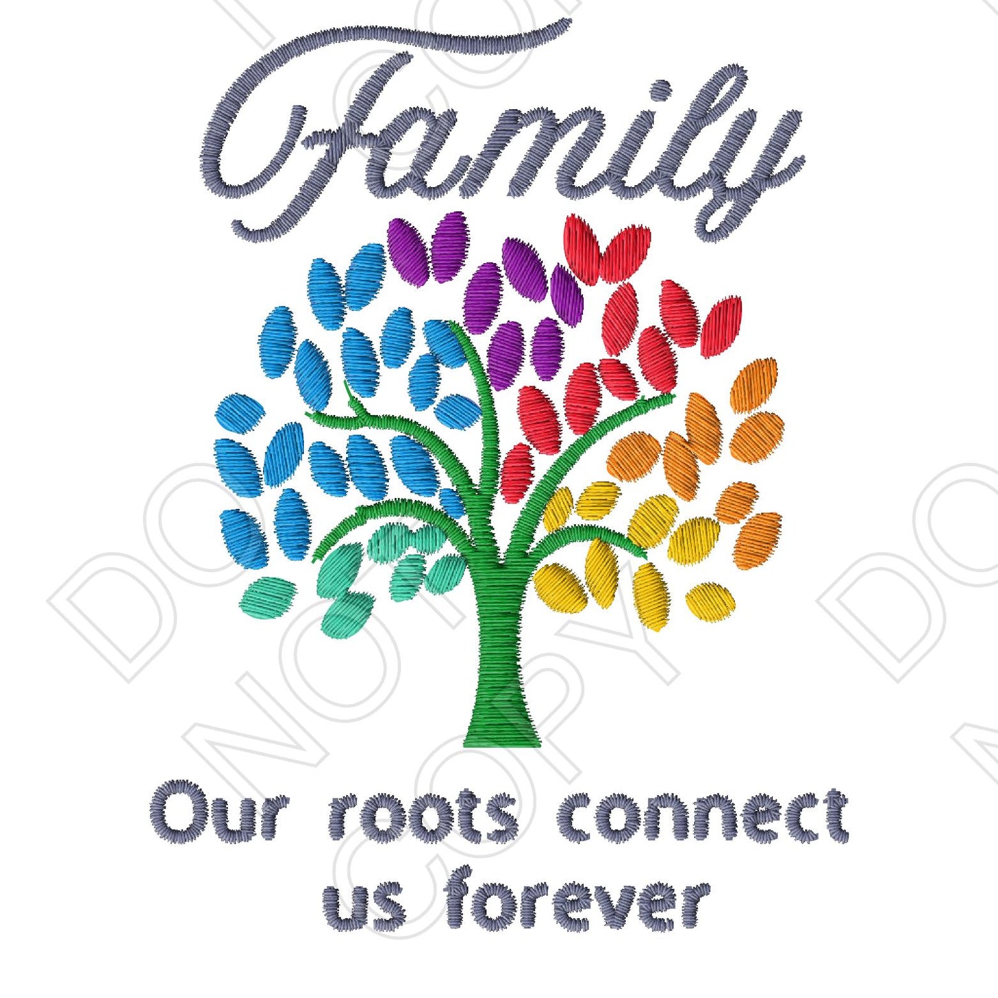 Digital Download - Family Roots Embroidery