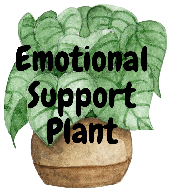 UV-DTF Transfer Suitable for Plant Pot - Emotional Support Plant
