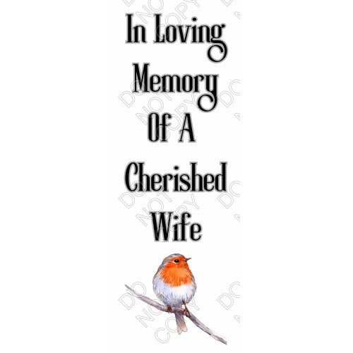 UV-DTF Transfer - In Loving Memory (Robin)