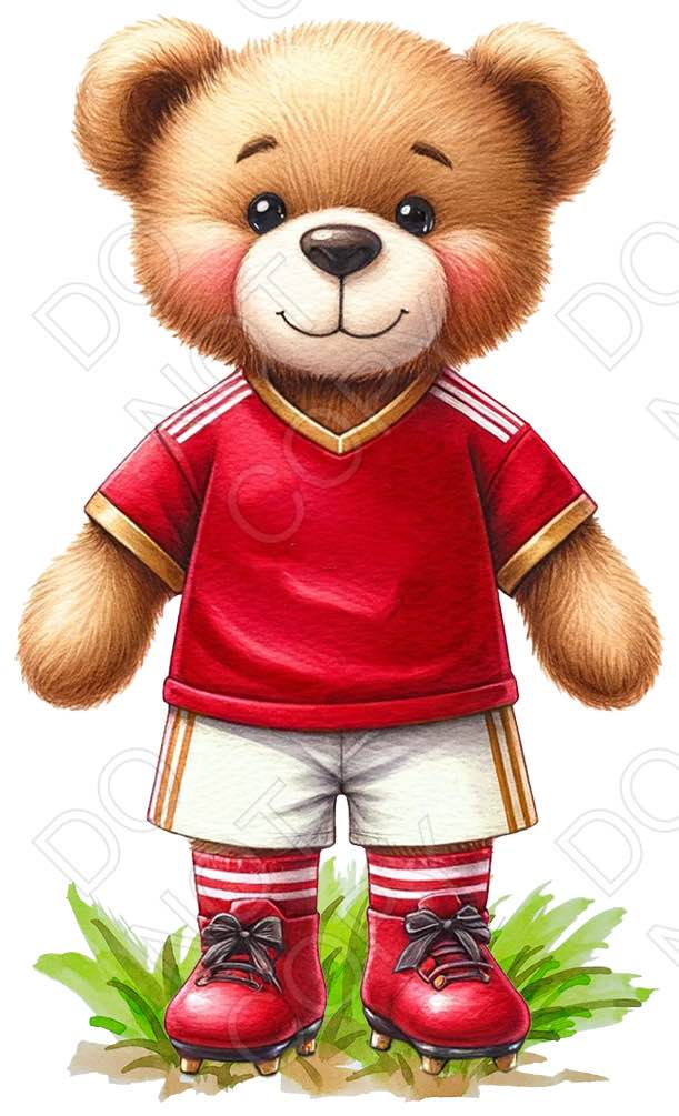 UV-DTF Transfer - 9cm Football Bears (34 versions with and without ball)