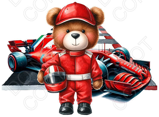 UV-DTF Transfer - Motorsport Bears (5 versions and two sizes)