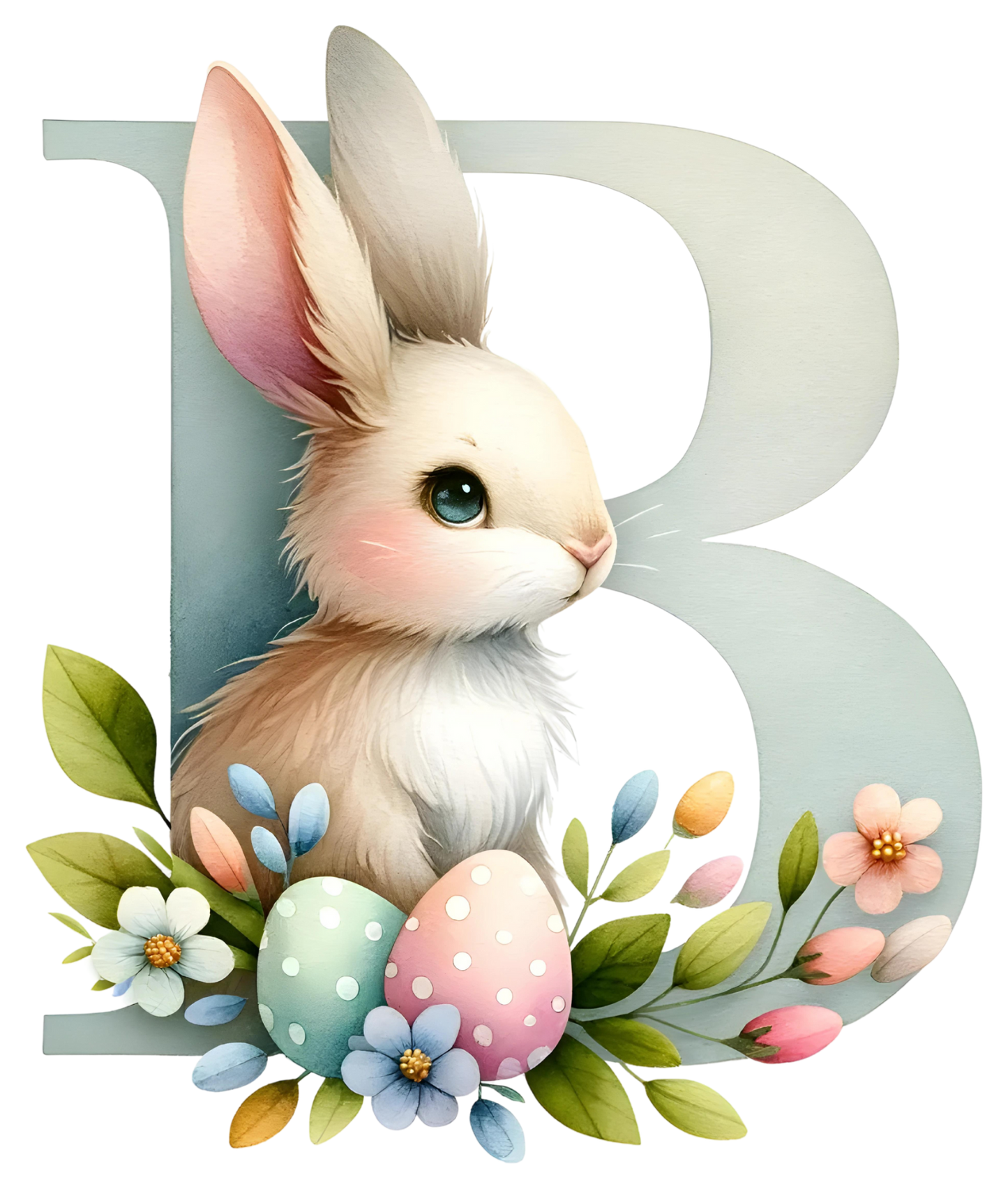 UV-DTF Transfer - Bunny Alphabet Letters