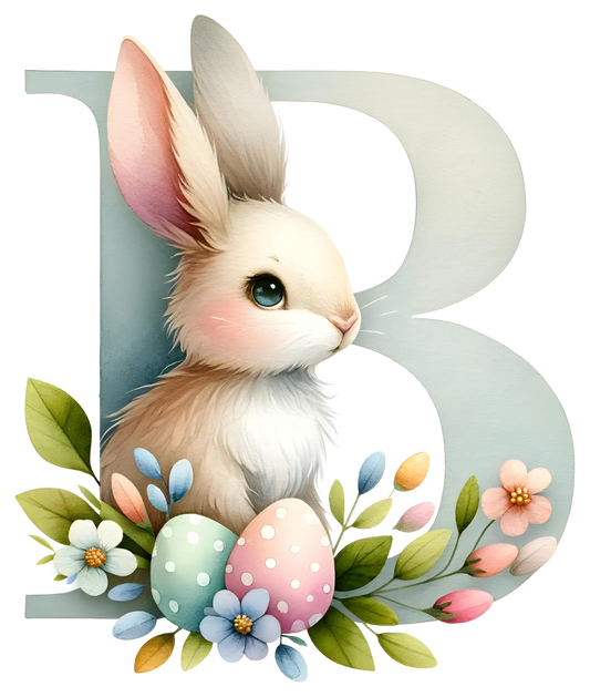 DTF Transfer - Bunny Alphabet Letters