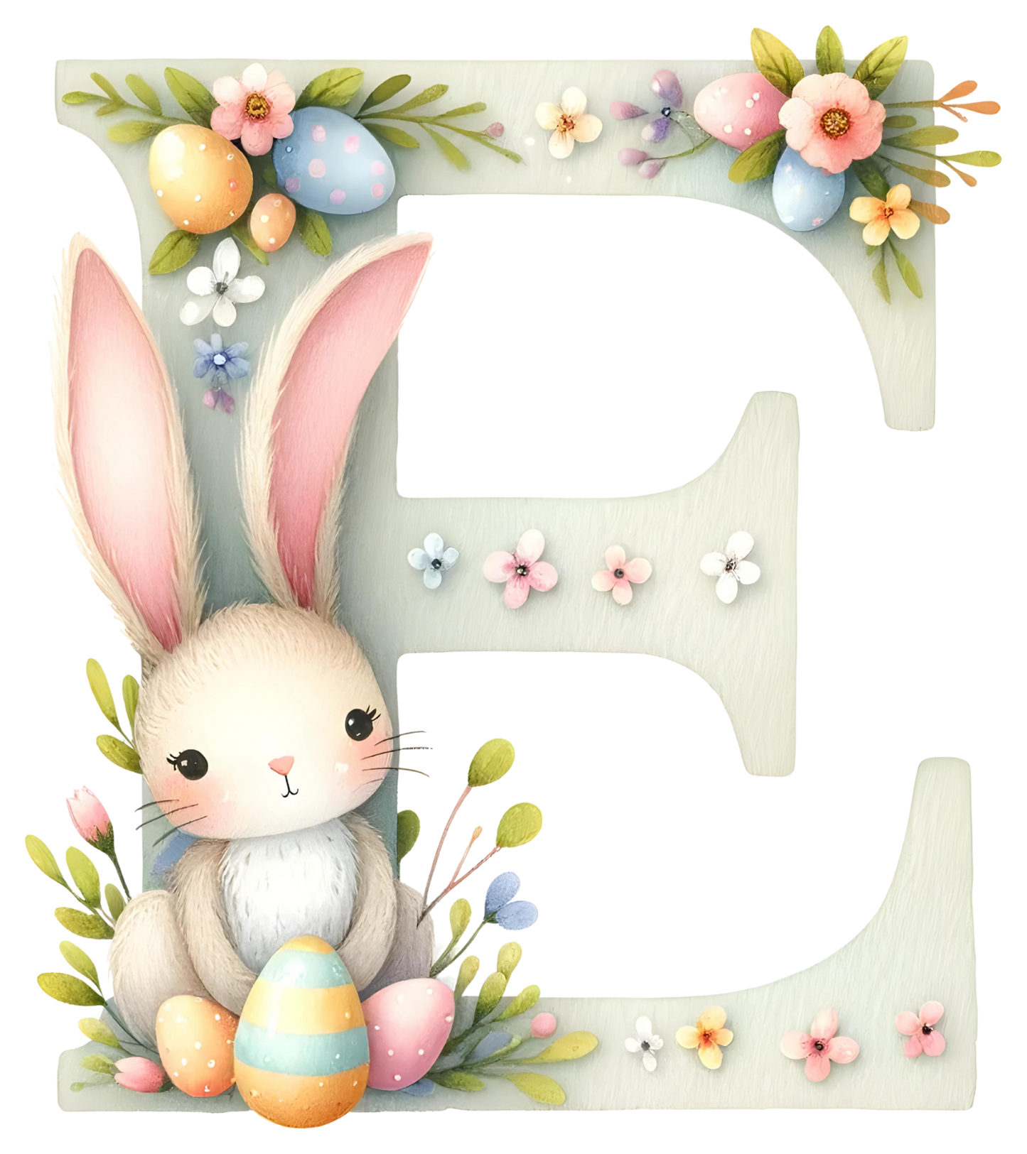 UV-DTF Transfer - Bunny Alphabet Letters