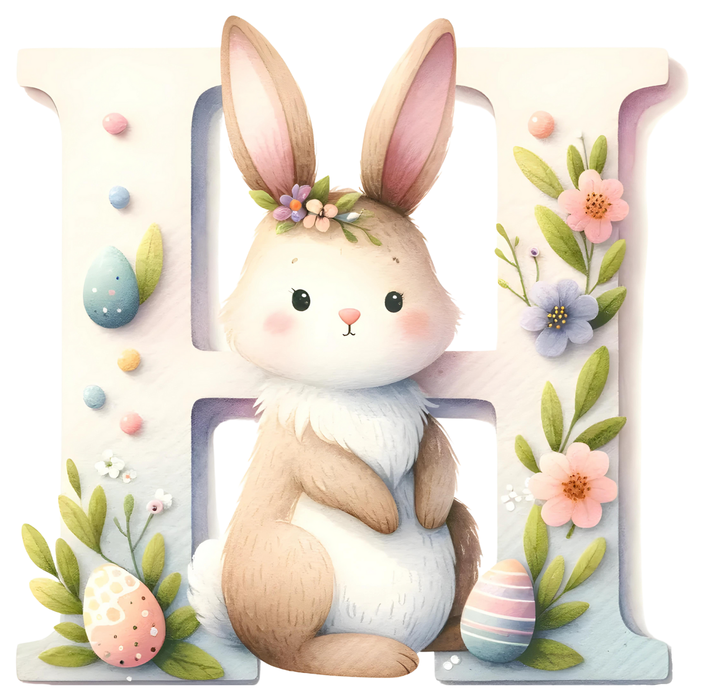 UV-DTF Transfer - Bunny Alphabet Letters
