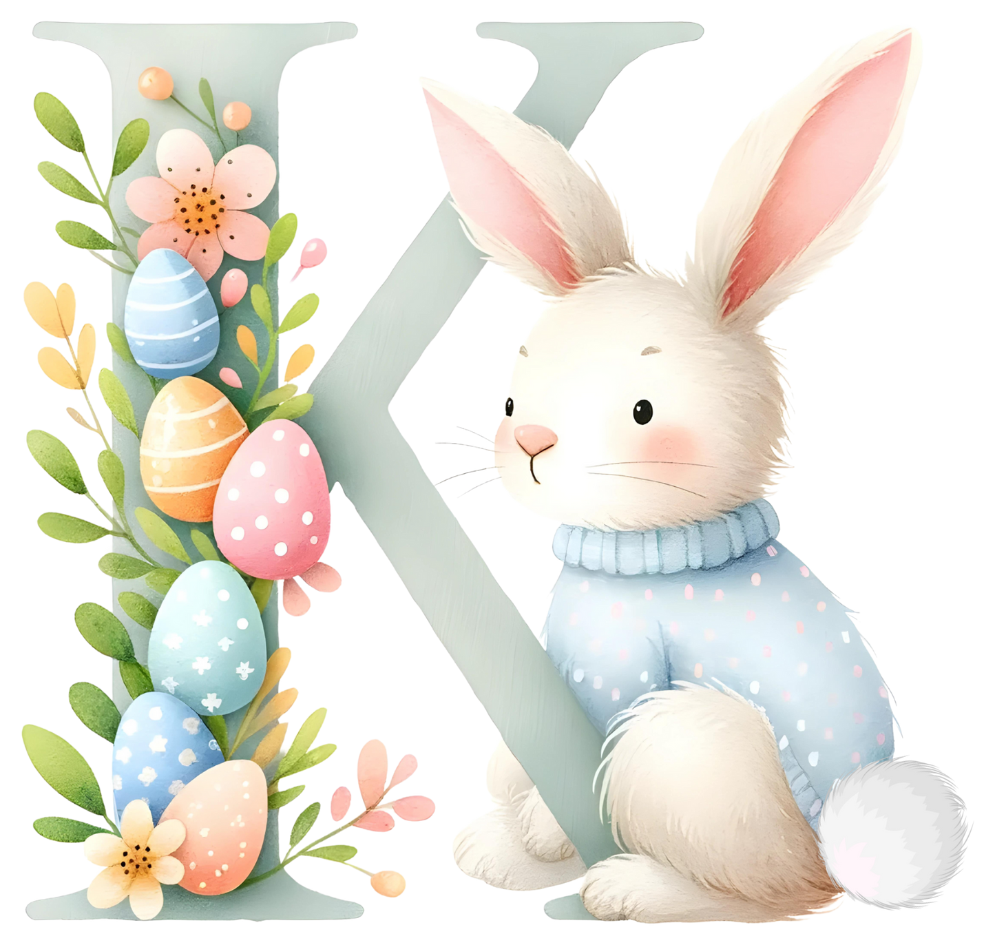 UV-DTF Transfer - Bunny Alphabet Letters