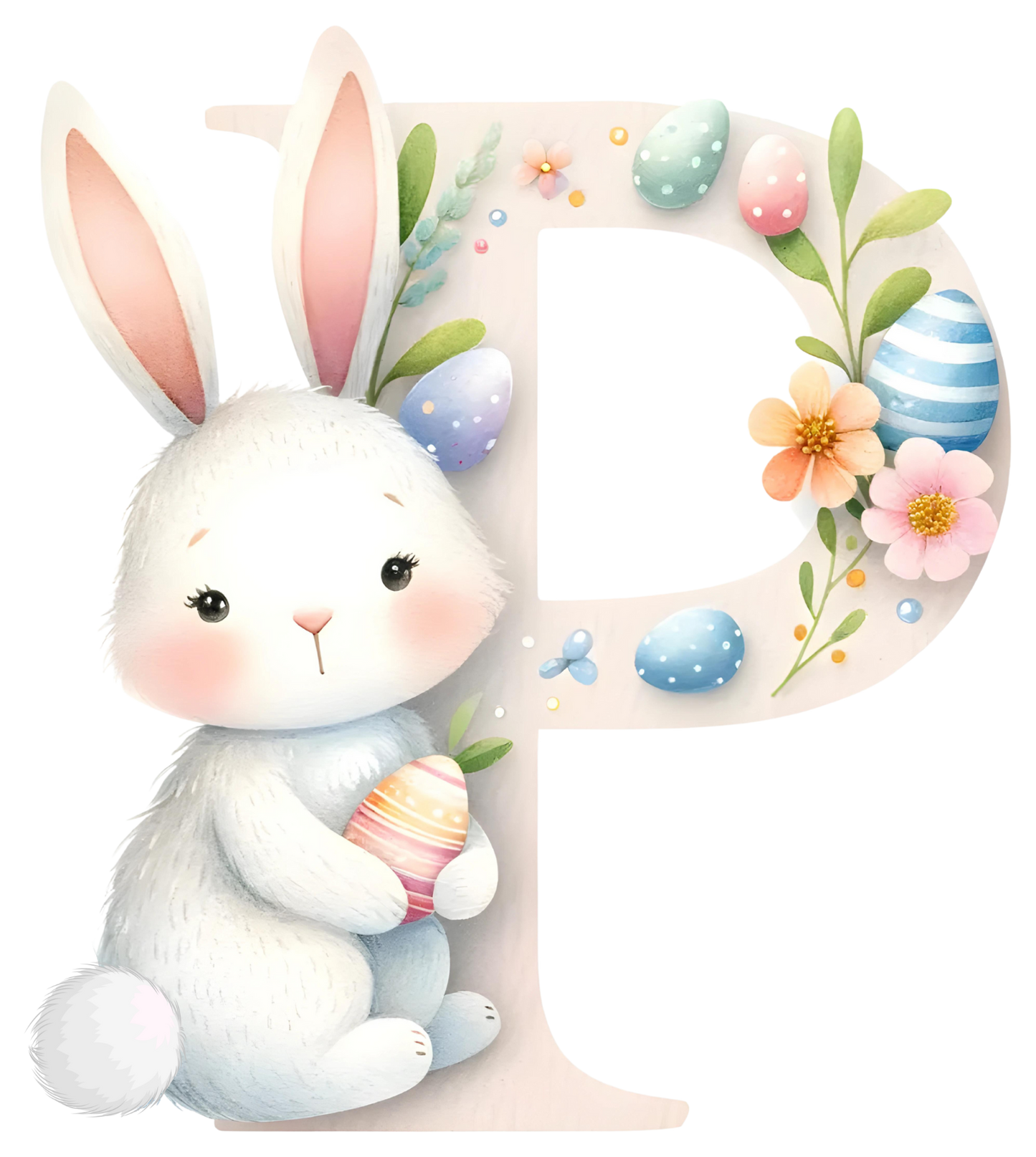UV-DTF Transfer - Bunny Alphabet Letters