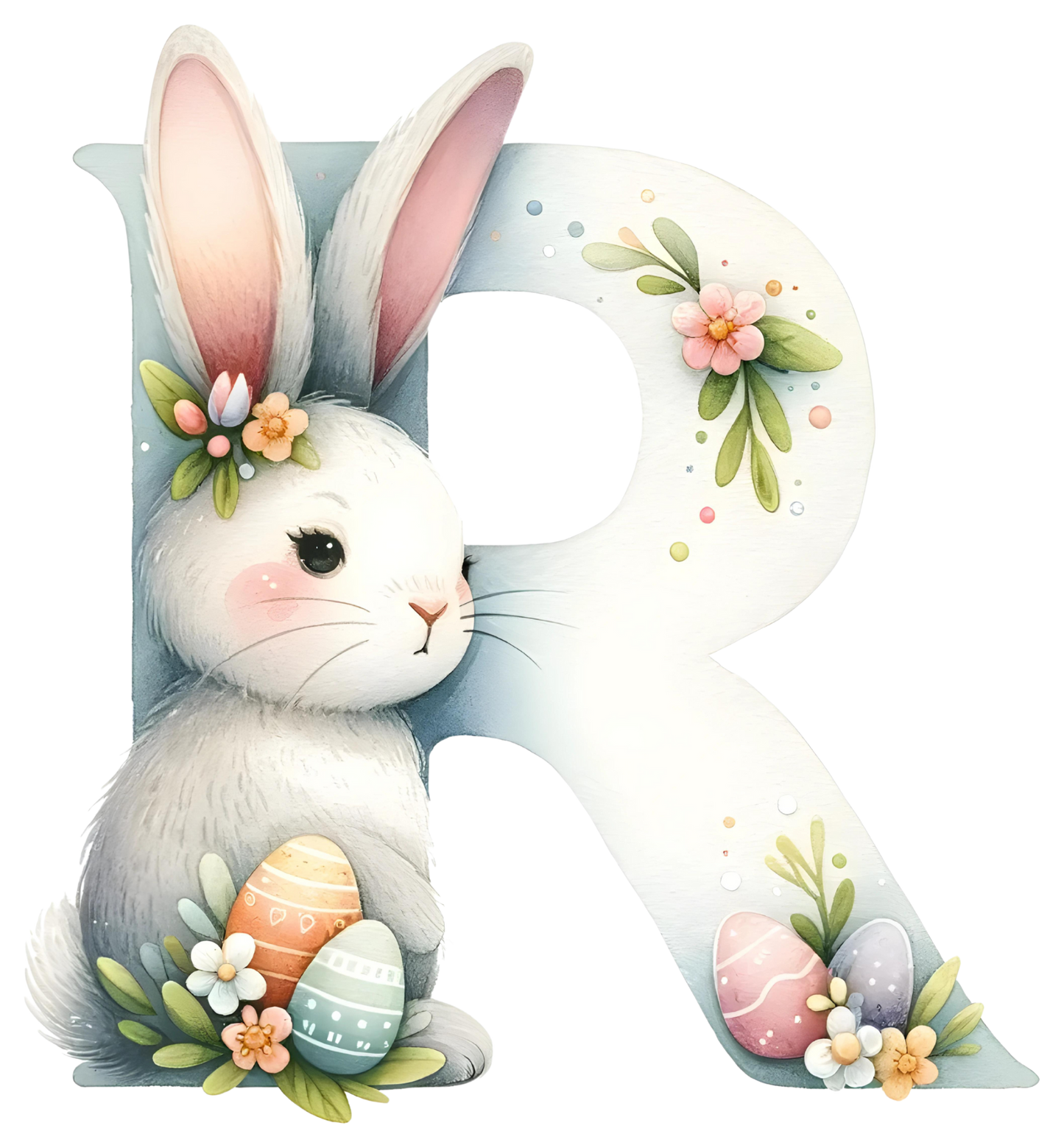 UV-DTF Transfer - Bunny Alphabet Letters