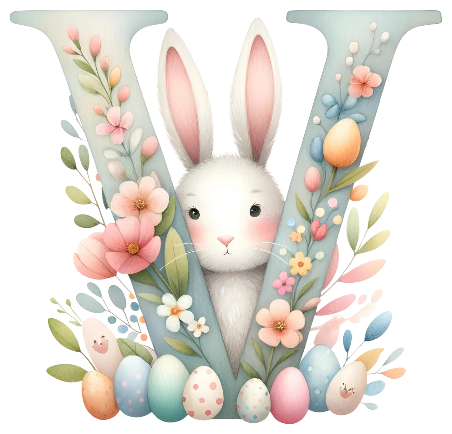 UV-DTF Transfer - Bunny Alphabet Letters