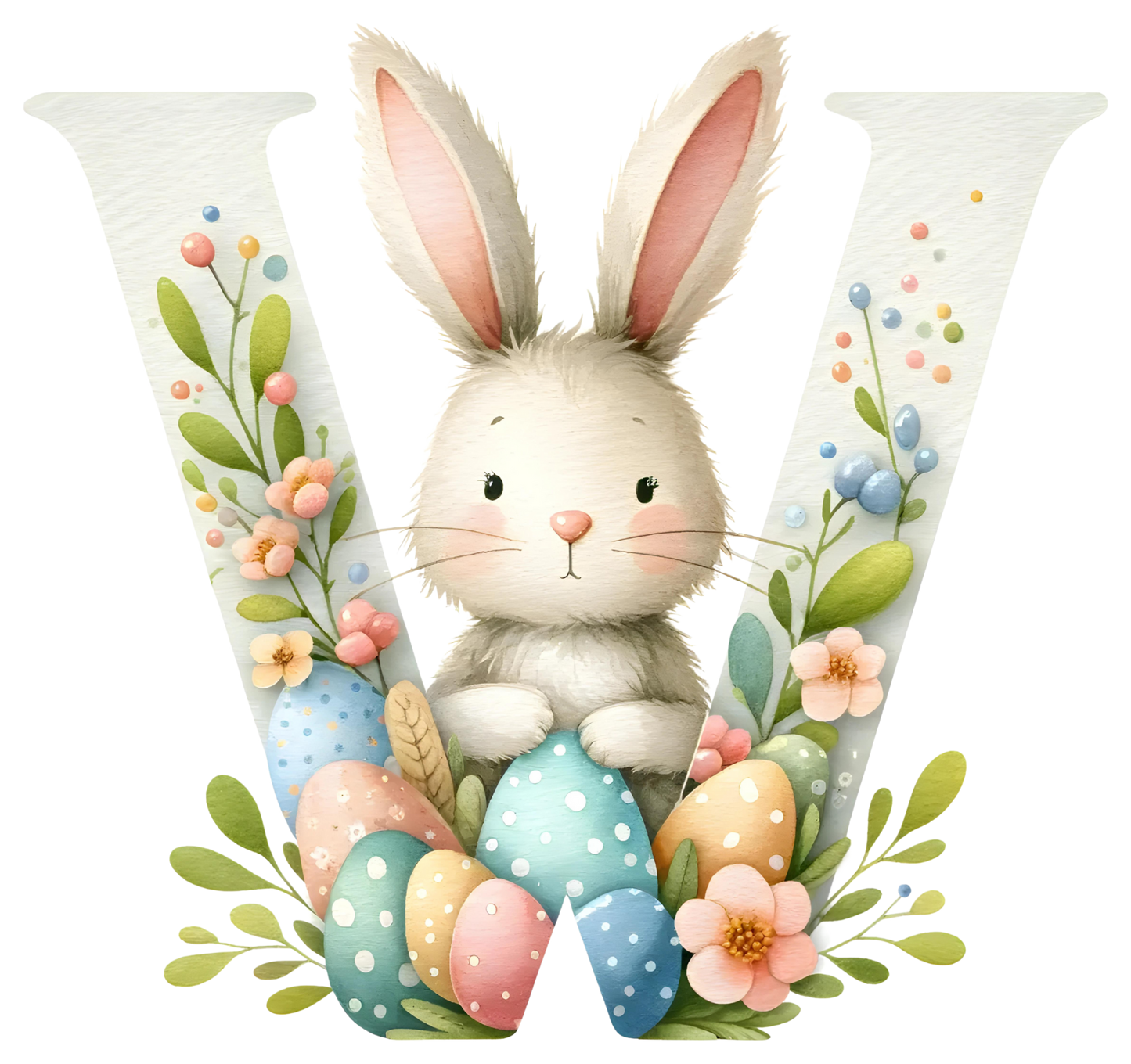 UV-DTF Transfer - Bunny Alphabet Letters