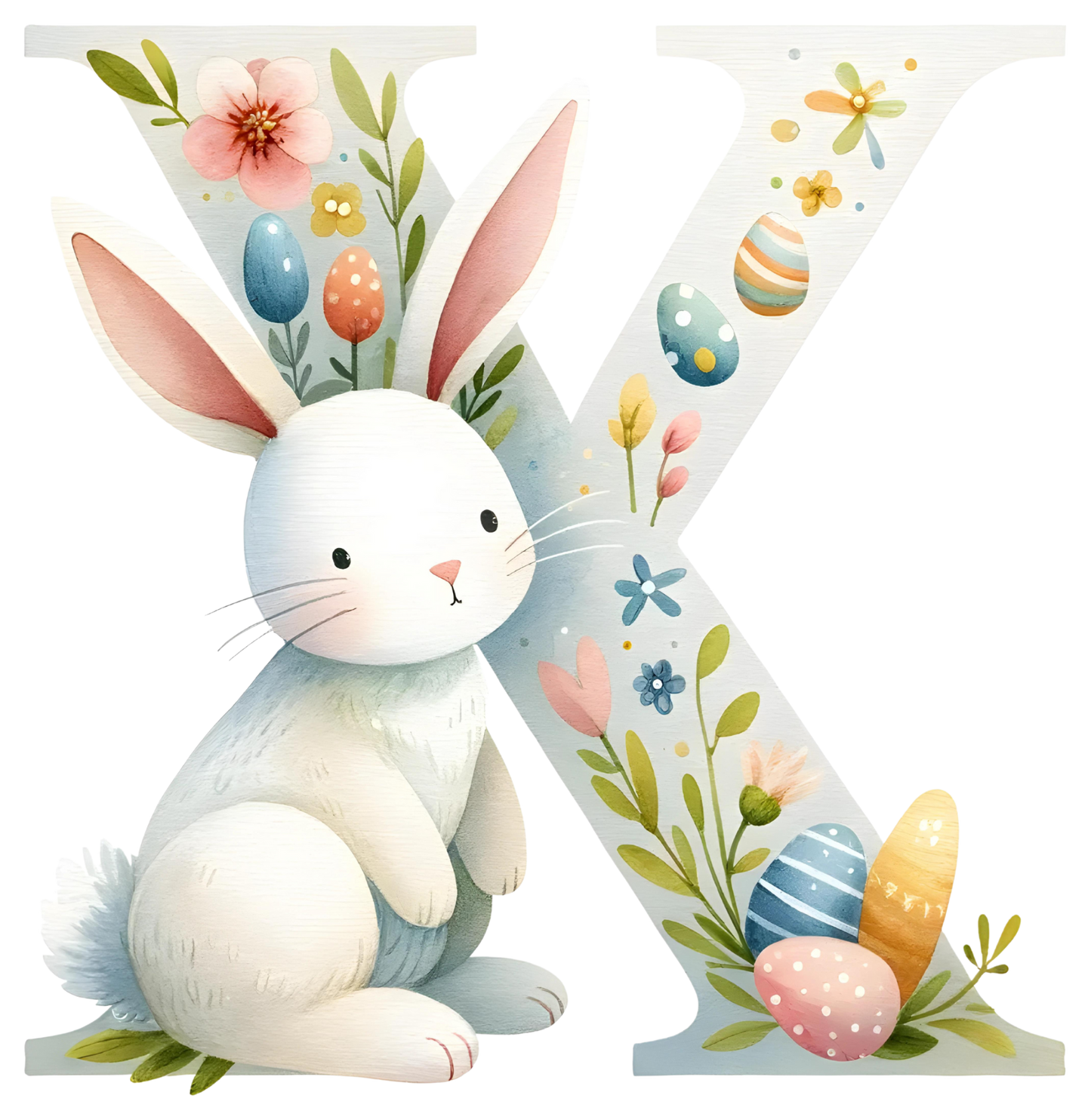 UV-DTF Transfer - Bunny Alphabet Letters