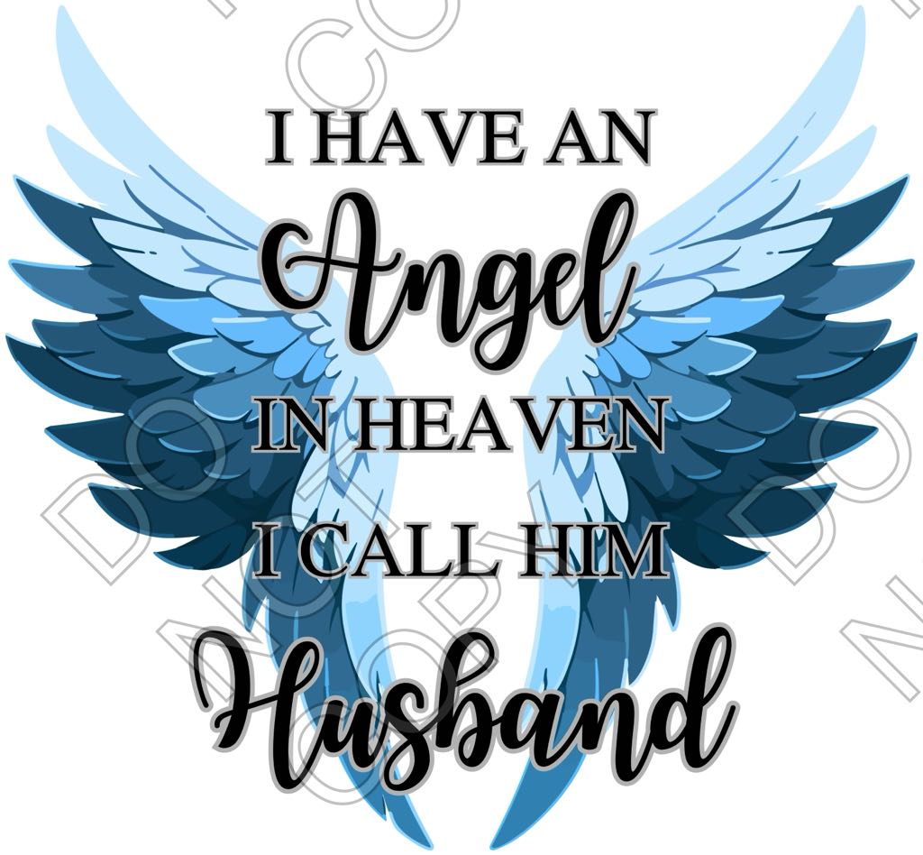 UV-DTF Transfer - Angel Memorial Wings (Male Options)