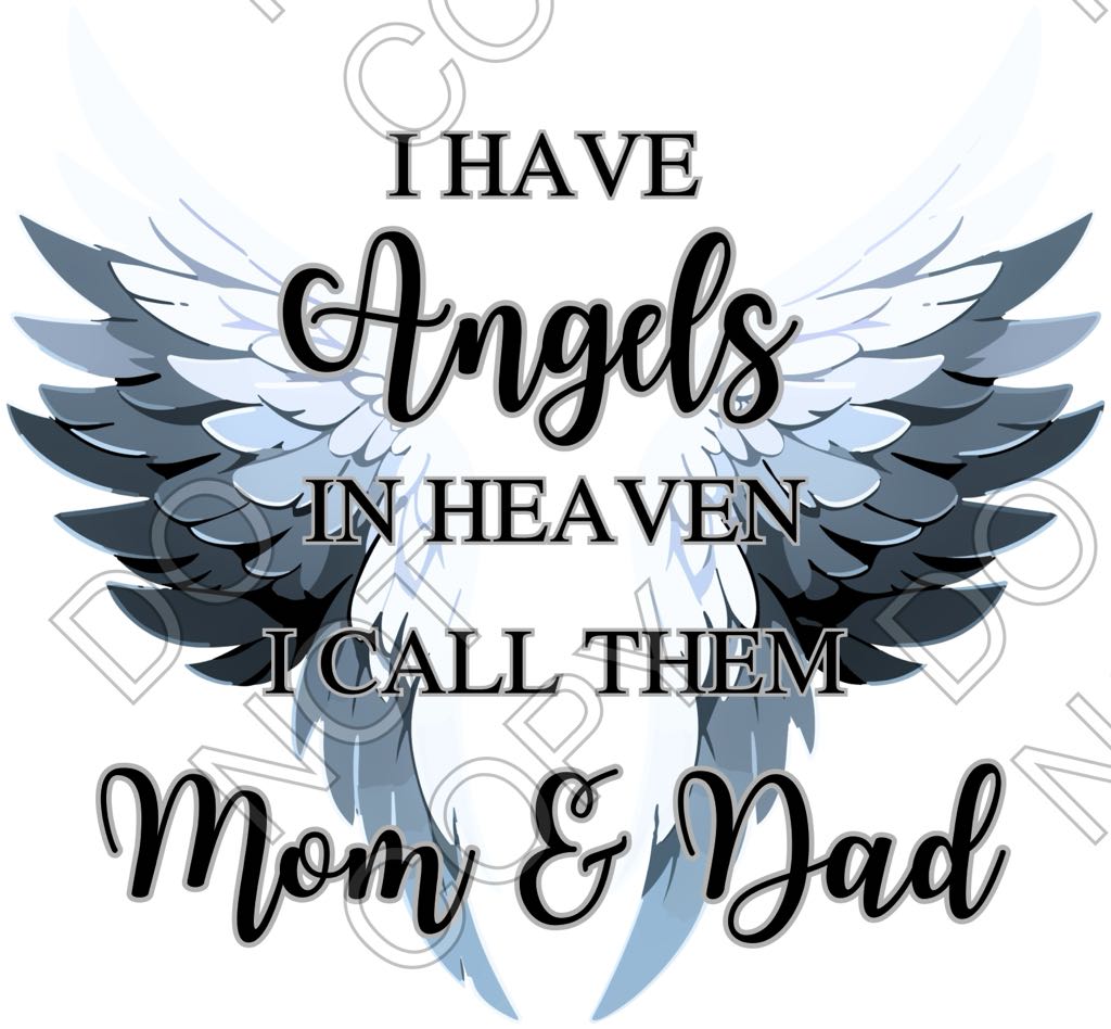 UV-DTF Transfer - Angel Memorial Wings (Mixed Options)