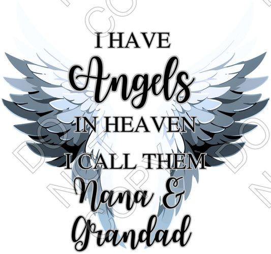 UV-DTF Transfer - Angel Memorial Wings (Mixed Options)