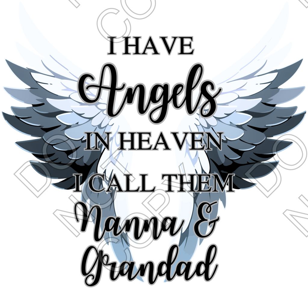 UV-DTF Transfer - Angel Memorial Wings (Mixed Options)