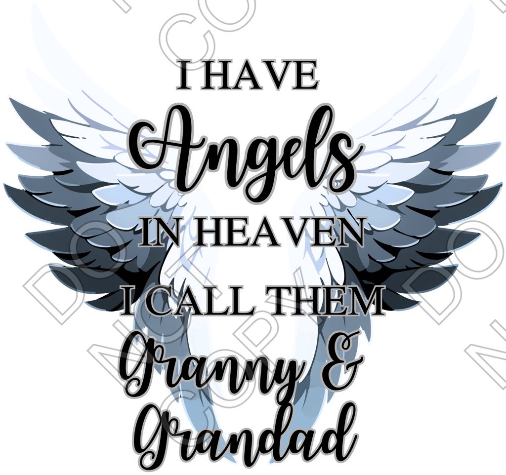 UV-DTF Transfer - Angel Memorial Wings (Mixed Options)