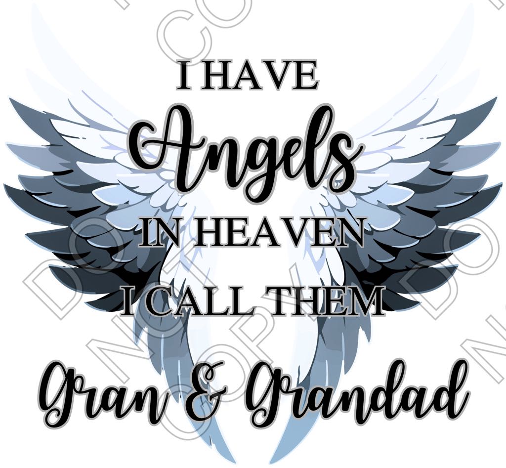 UV-DTF Transfer - Angel Memorial Wings (Mixed Options)