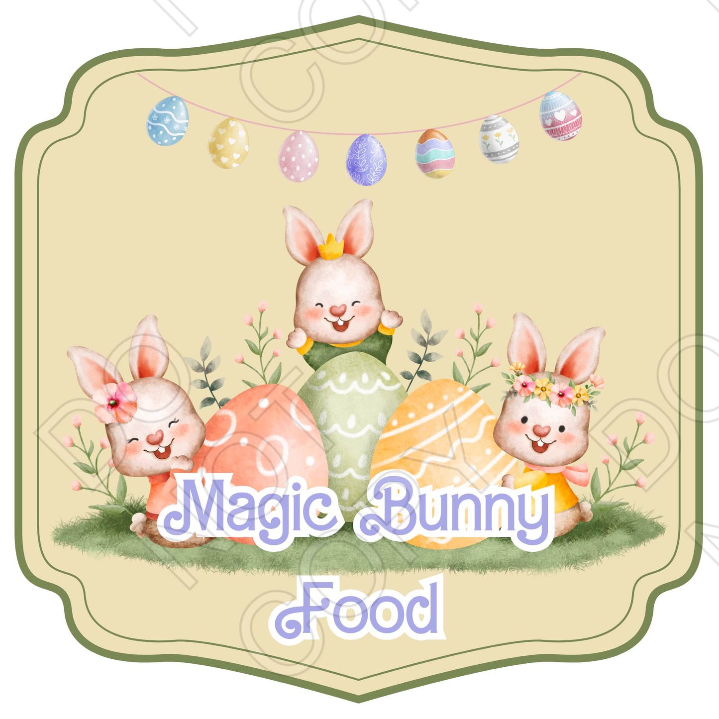 UV-DTF Transfer - Magic Bunny Food Popper