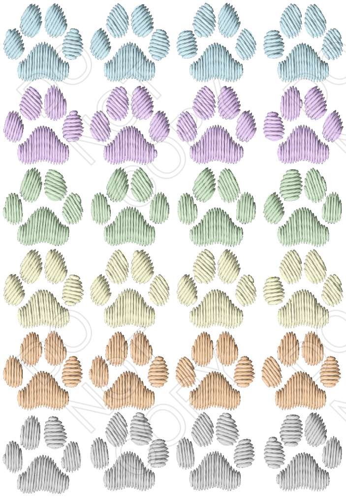 Embroidery Style Sheet of Mix and Match UV-DTF Designs - Style 3