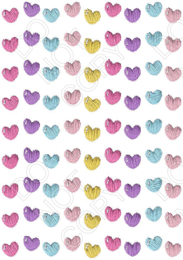 Embroidery Style Sheet of Mix and Match UV-DTF Designs - Style 4