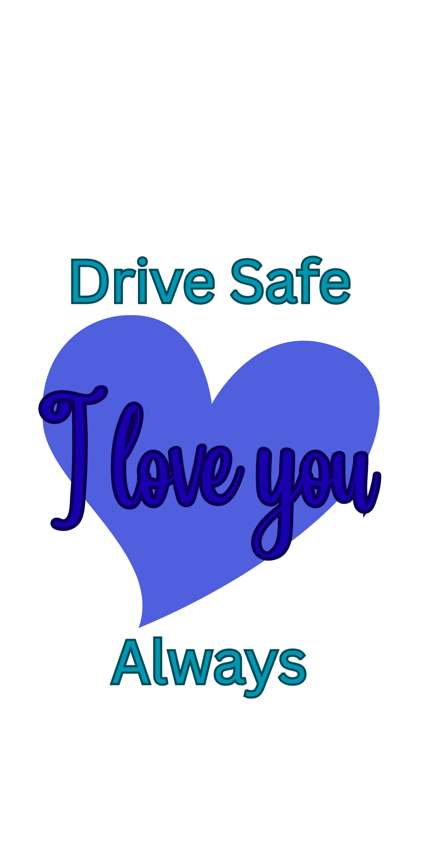 UV-DTF Transfer - Motel keyring sized UVDTF - Drive safe I love you always