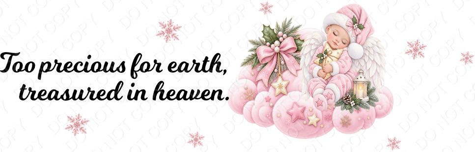 UV-DTF Transfer for Acrylic Feathers - Infant Memorial