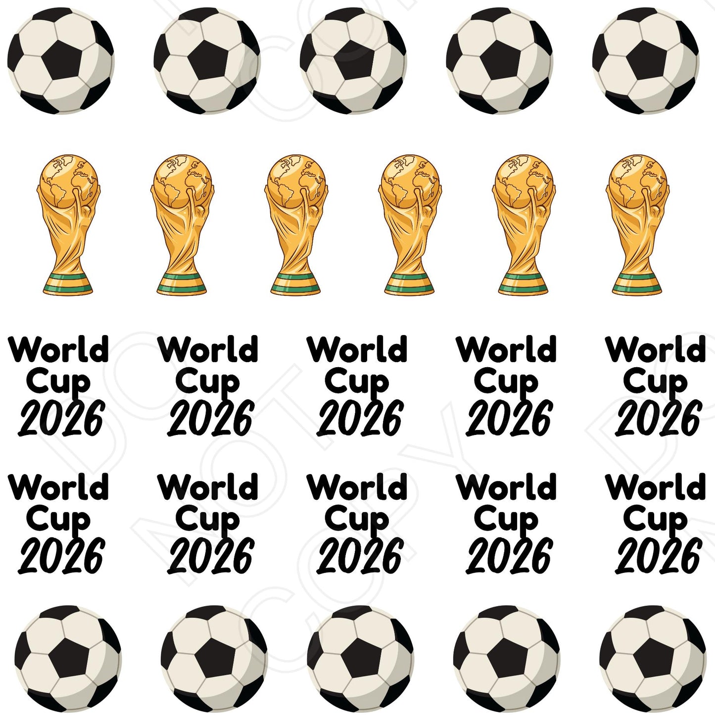 DTF Transfer - World Cup 2026 Sheet