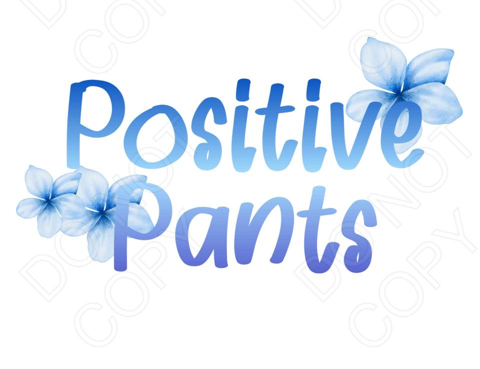UV-DTF Transfer - Positive Pants