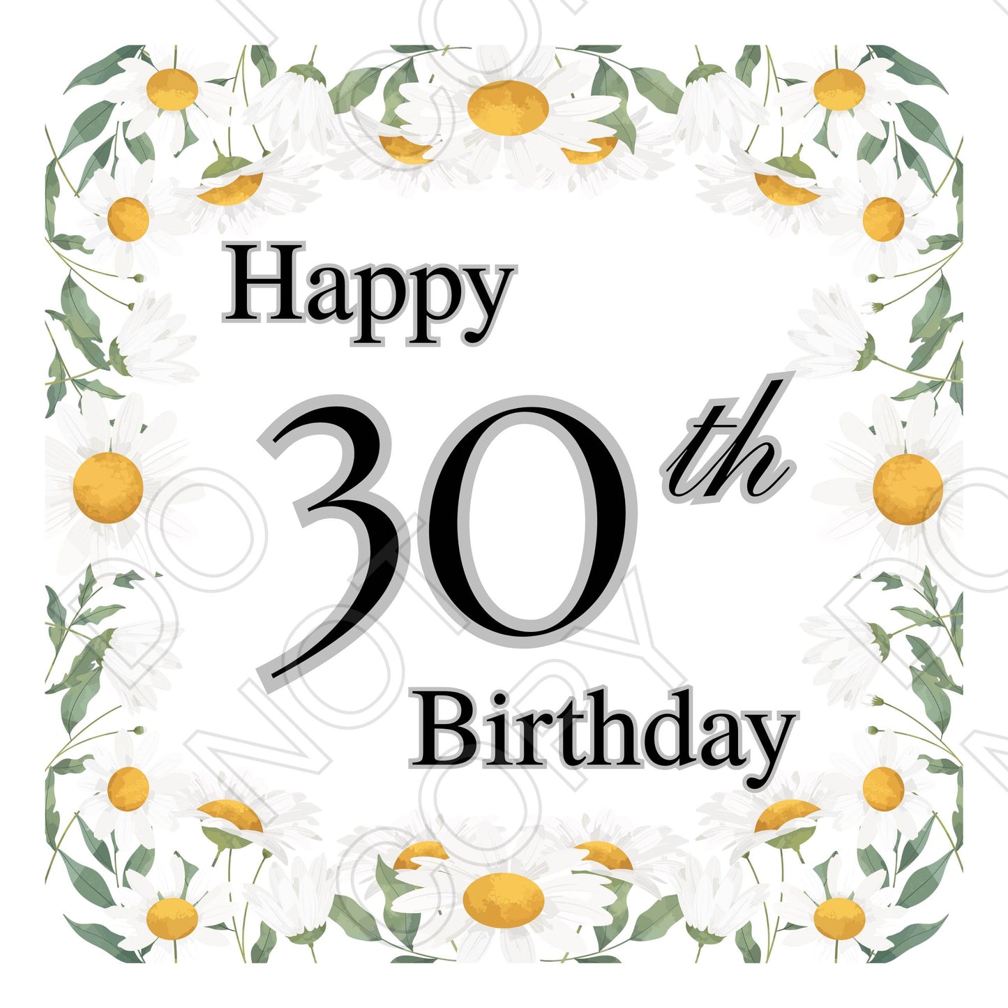 UV-DTF Transfer for Candle - Happy Birthday (Milestone Birthdays)
