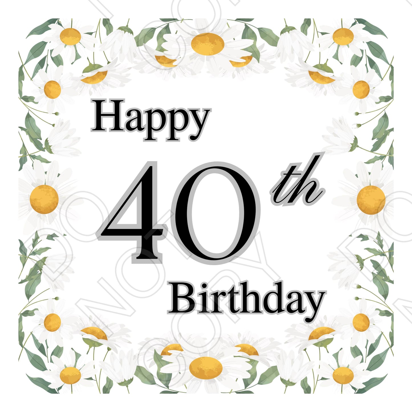 UV-DTF Transfer for Candle - Happy Birthday (Milestone Birthdays)