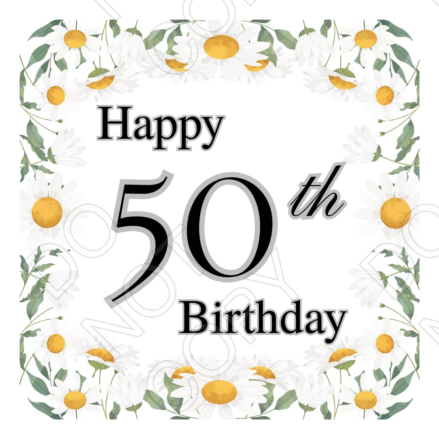 UV-DTF Transfer for Candle - Happy Birthday (Milestone Birthdays)