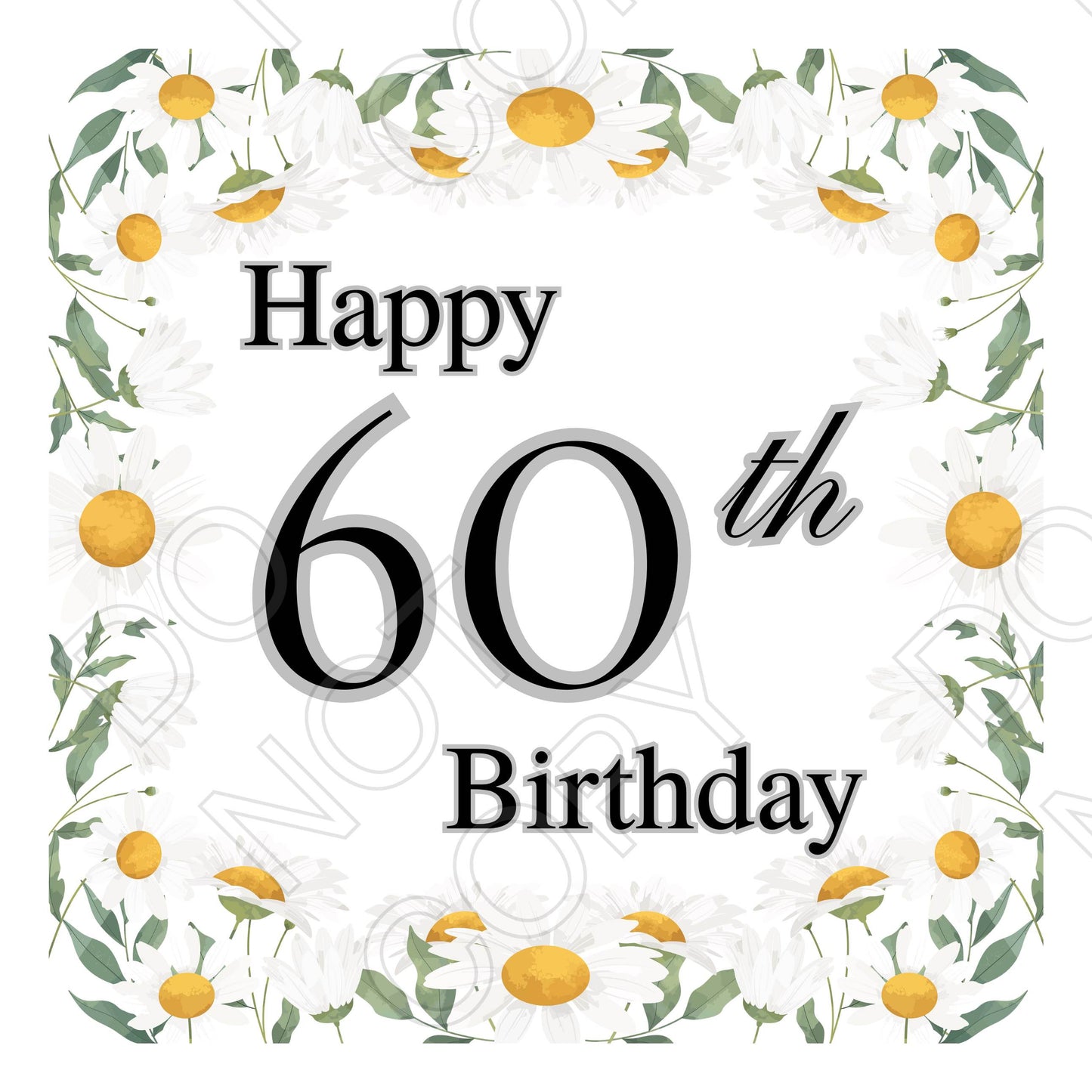 UV-DTF Transfer for Candle - Happy Birthday (Milestone Birthdays)