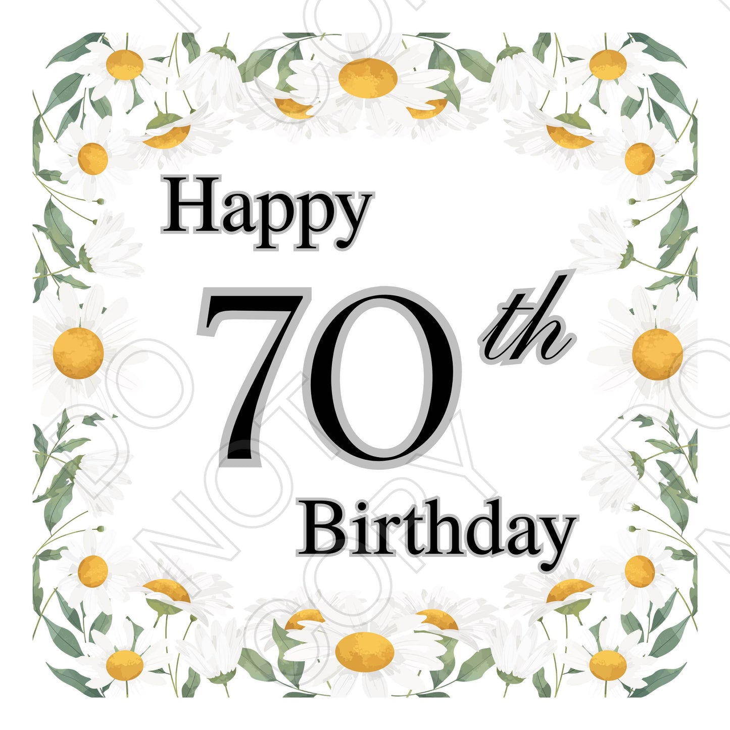 UV-DTF Transfer for Candle - Happy Birthday (Milestone Birthdays)