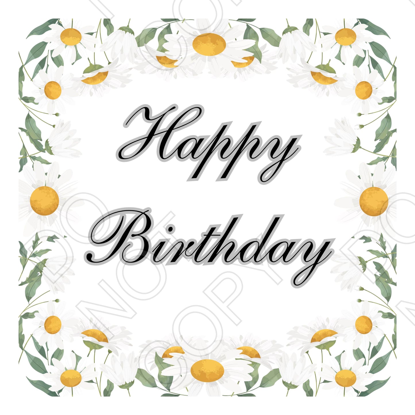 UV-DTF Transfer for Candle - Happy Birthday