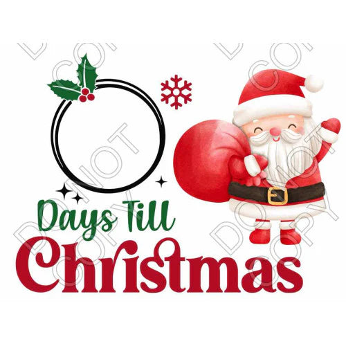 Digital Download - Sleeps/Days Till Christmas - Set of 2