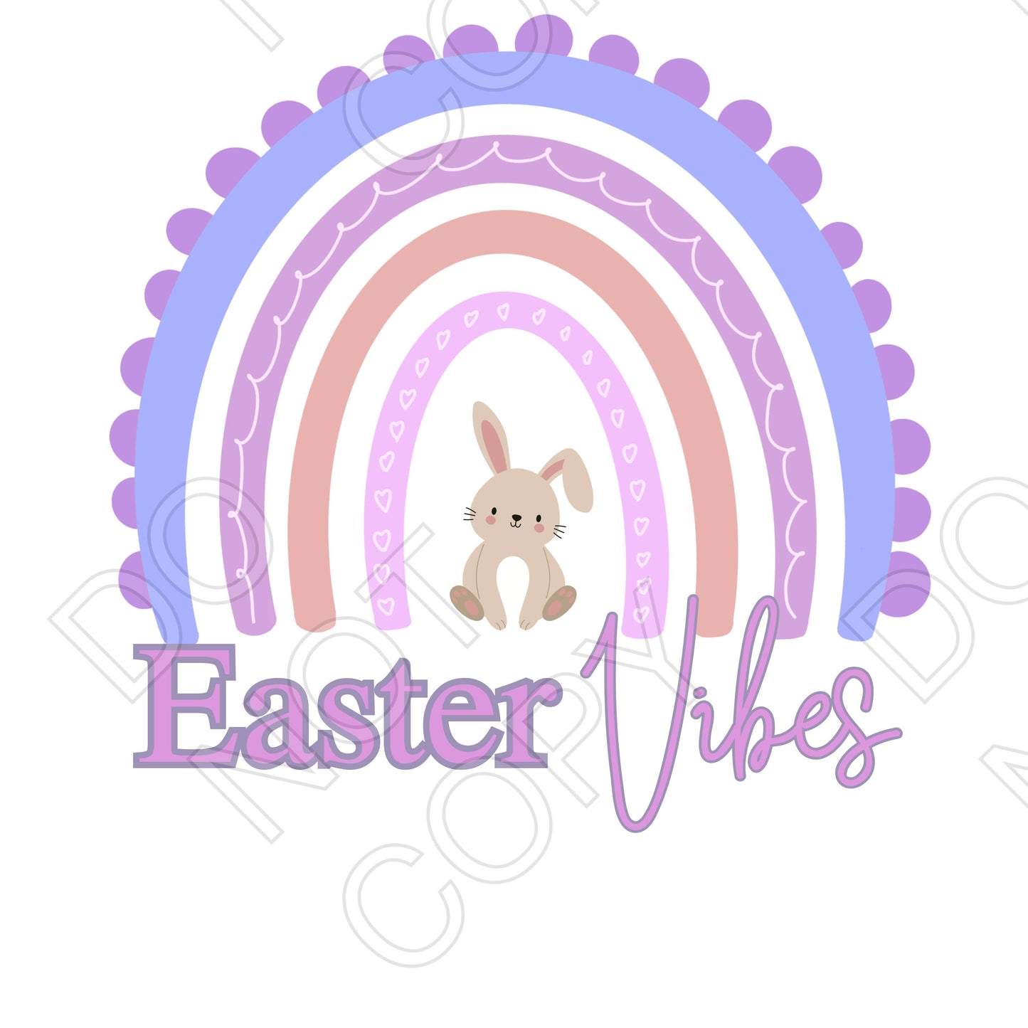 UV-DTF Transfer - (Easter Vibes Rainbow)