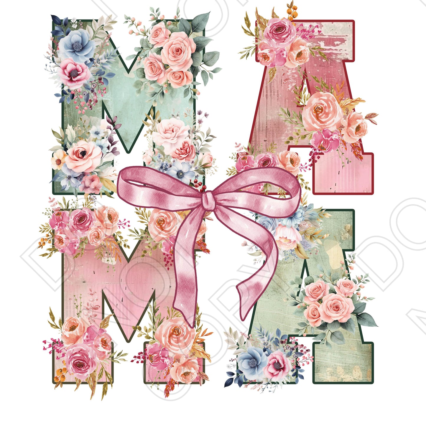 UV-DTF Transfer - Floral Mama