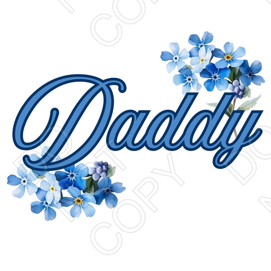 UV-DTF Transfer for Solar Garden Light - In Loving Memory (Forget Me Not)