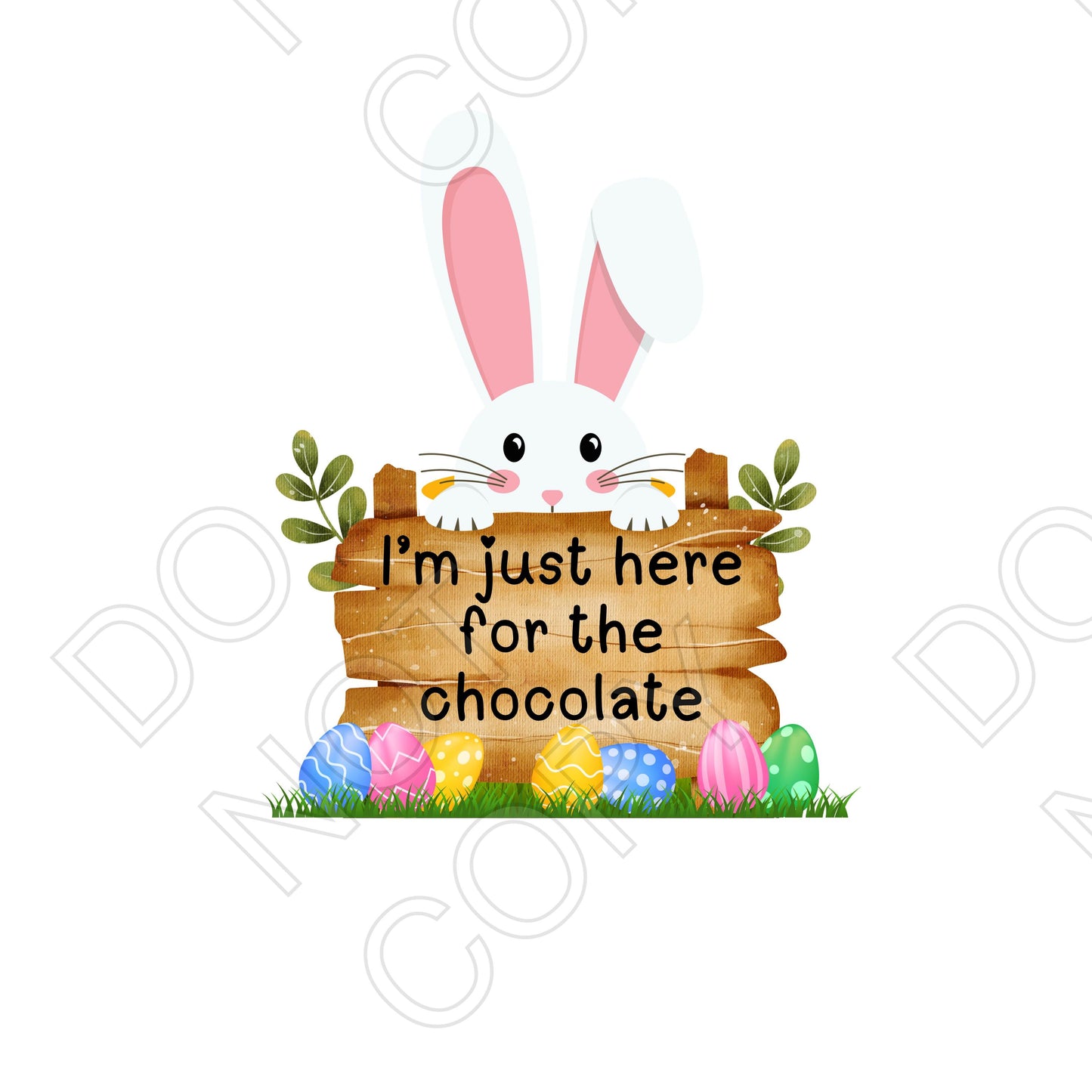 UV-DTF Transfer - Here for the Chocolate