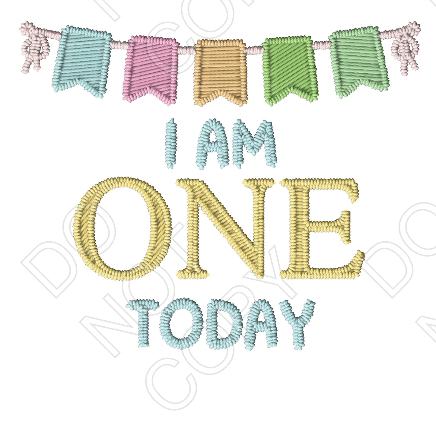 DTF Transfer - I Am One Today