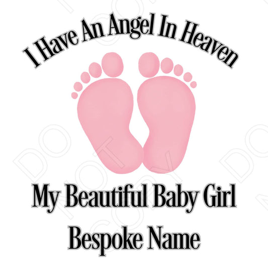 UV-DTF Transfer for Solar Garden Light - Baby Memorial Design with Colour Options (Bespoke)