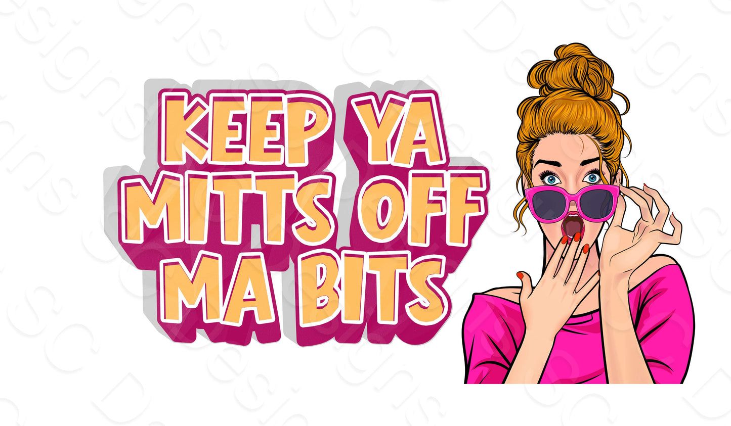 UV-DTF Transfer - Ma Bits Luggage Tag Transfer