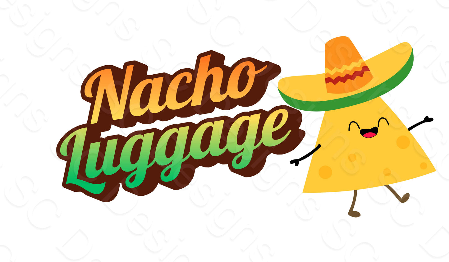UV-DTF Transfer - Nacho Luggage Tag Transfer