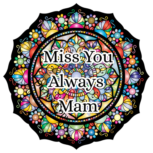 UVDTF Transfer - Beautiful stained glass memorial style design in a range of sizes