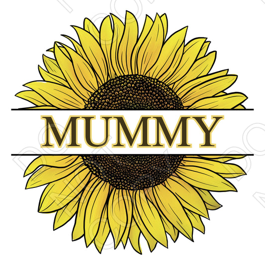 DTF Transfer - Personalisable Sunflower (Bespoke)