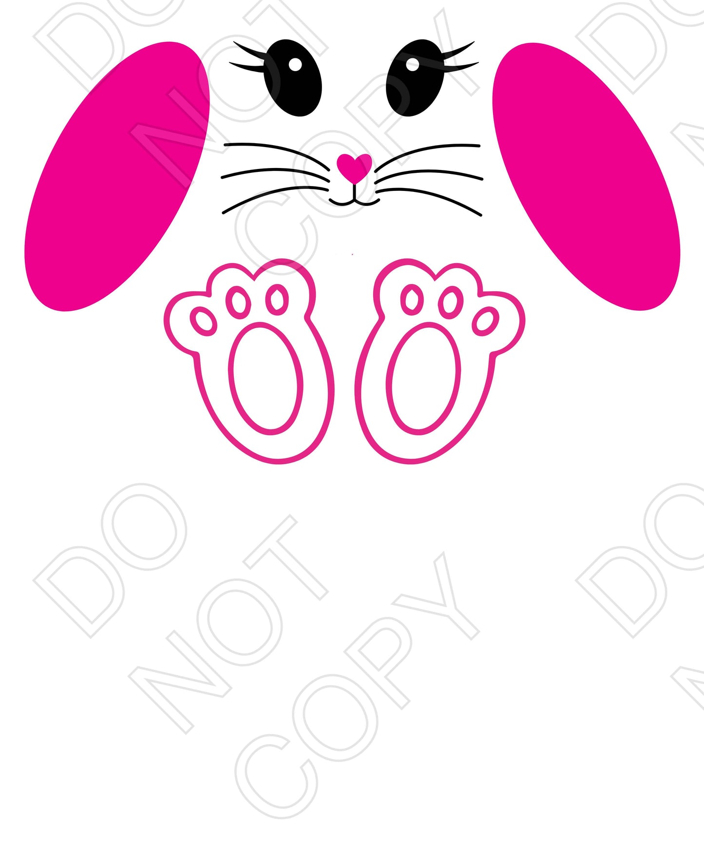 UV-DTF Transfer - Easter Bunny Details