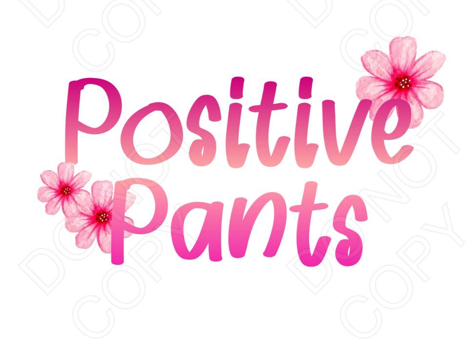 UV-DTF Transfer - Positive Pants
