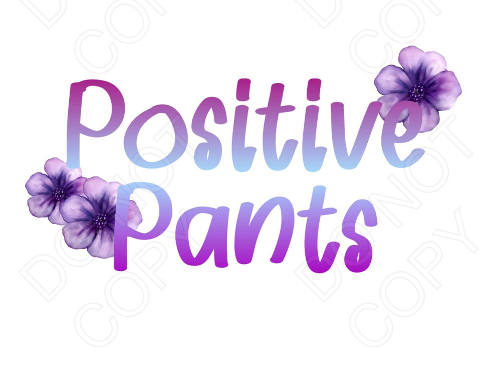 UV-DTF Transfer - Positive Pants