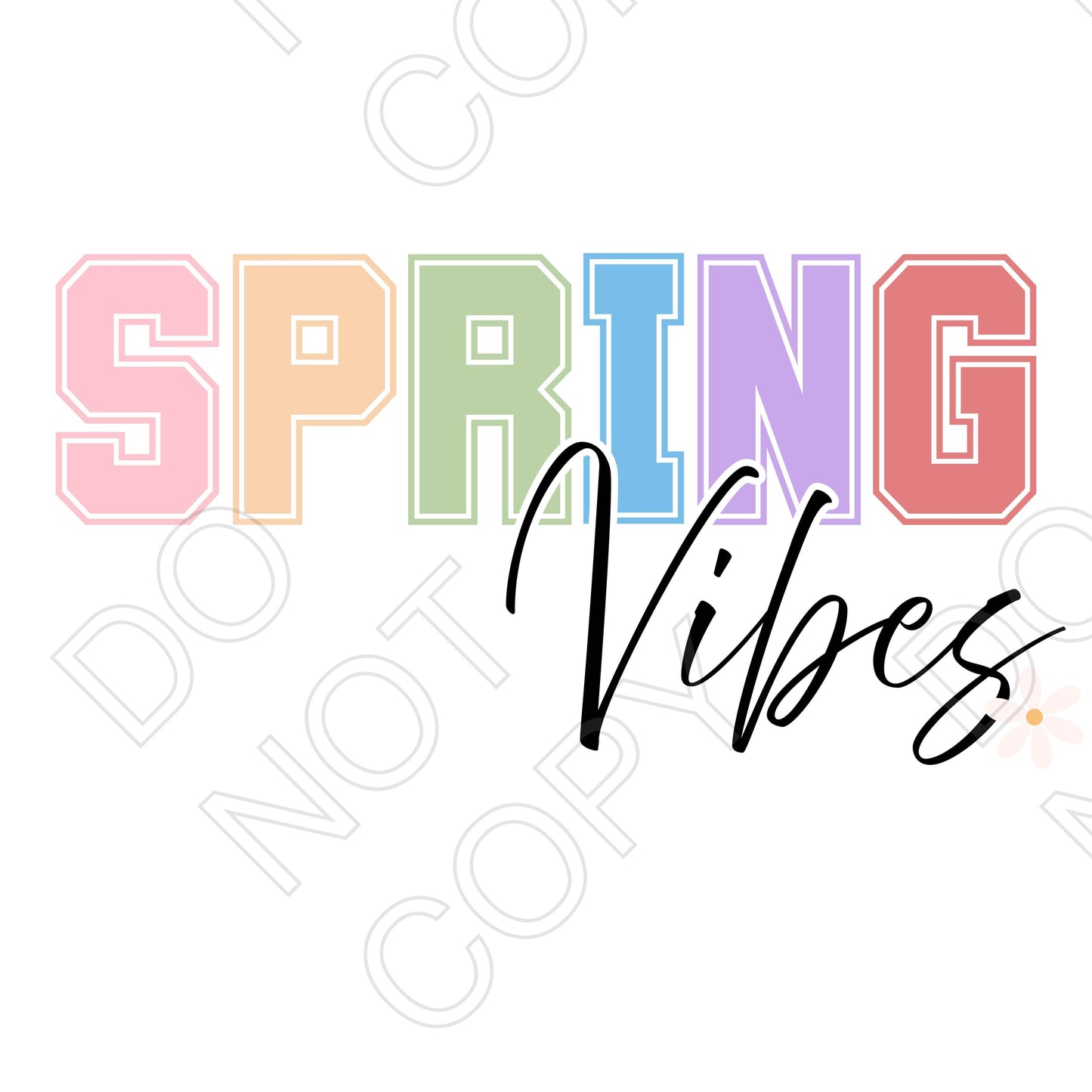 UV-DTF Transfer - Pastel Spring/Easter Vibes